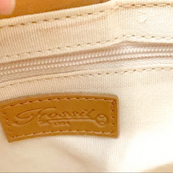 Fossil Floral Printed Leather & Canvas Spring Crossbody - Picture 4 of 6